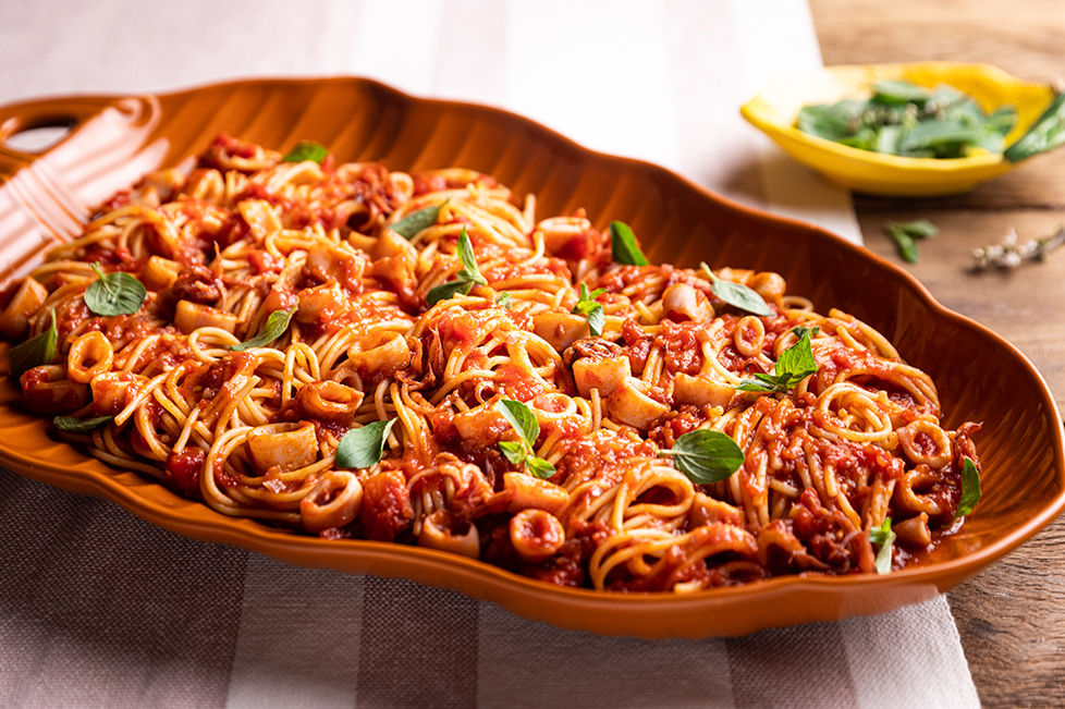 Pasta risotata com tomate e lula - Panelinha